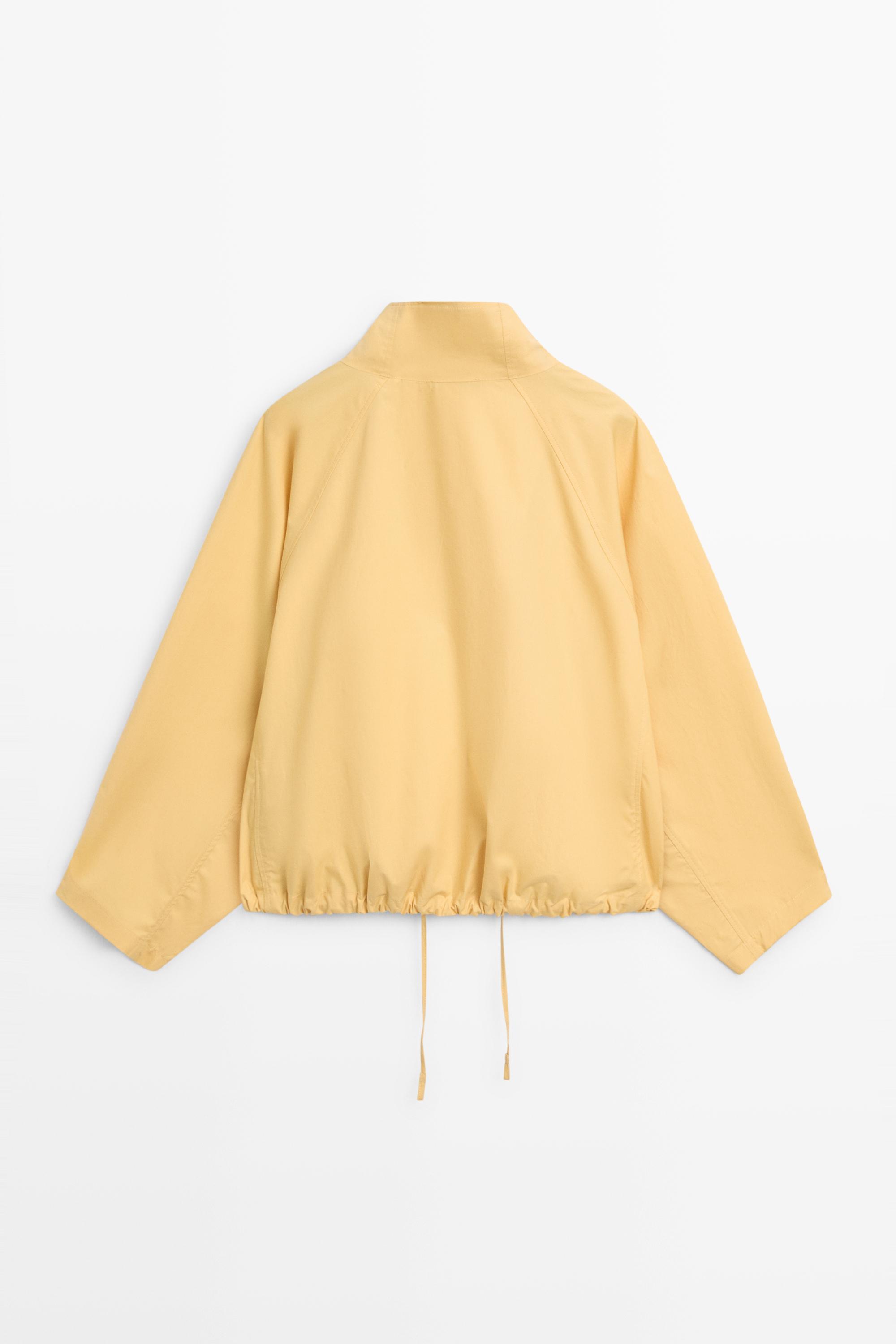 100% cotton bomber jacket with side fastening
